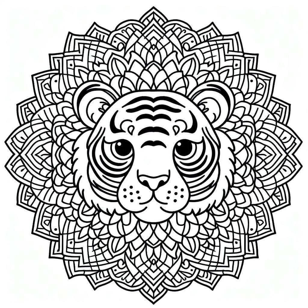 Mandalas Tigre 23
